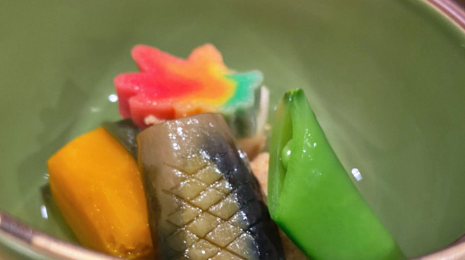 北新地平八 - 料理写真:季節野菜炊き合わせ