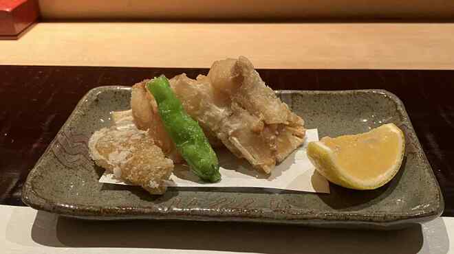 大三 - 料理写真:天然クエの唐揚げ