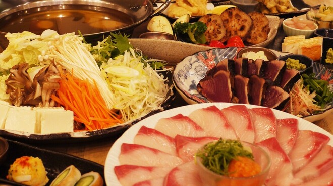 ブランニュー酒場カツオとさくら - 料理写真:宿毛直送！ぶりしゃぶ鍋コース