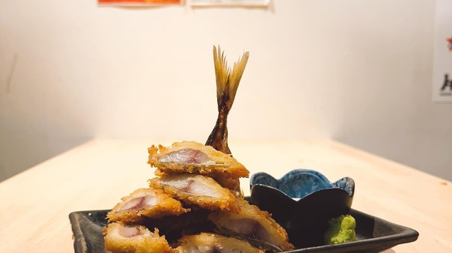 俺の魚を食ってみろ!!  - 料理写真:レアアジフライ