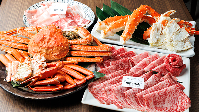 壽喜燒 松葉蟹・鱈場蟹吃到飽 和牛與螃蟹 三條河原町店