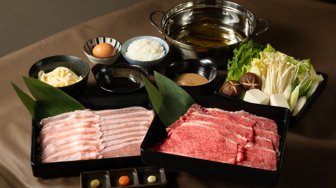 夜汽車 - 料理写真:元祖しゃぶしゃぶセット