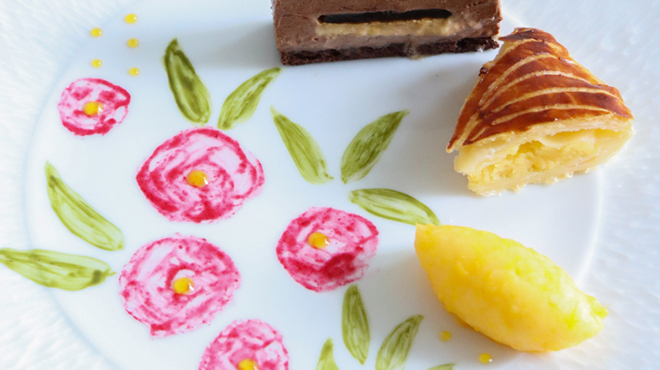 ミクニ伊豆高原 - 料理写真:ITOKU COFFEEのチョコムース / 静岡産レモンのガロットデロワ / 静岡産柑橘のソルベ