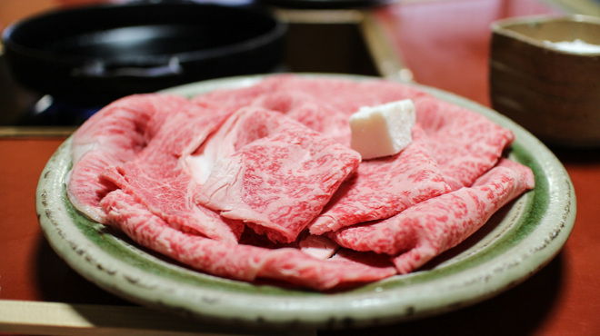 金谷 本店 - 料理写真:すき焼きの肉☆