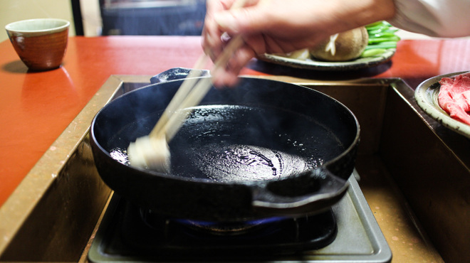 金谷 本店 - 料理写真:仲居さんが作ってくれます☆