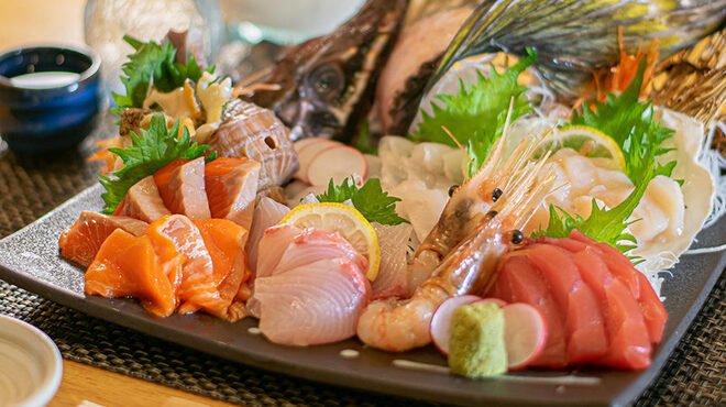北海道海鮮と地鶏と日本酒 個室居酒屋 新橋漁港 - メイン写真: