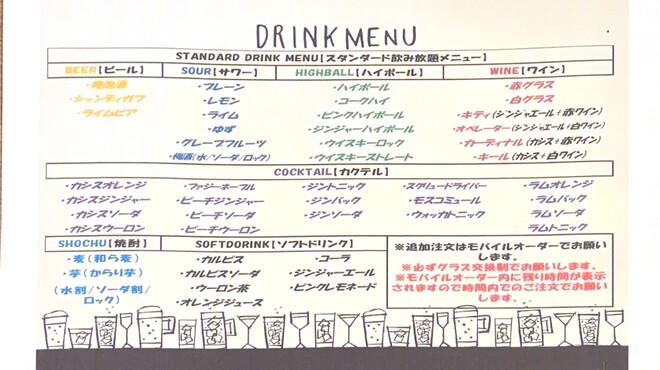 goodspoon - ドリンク写真:コーススタンダード飲み放題