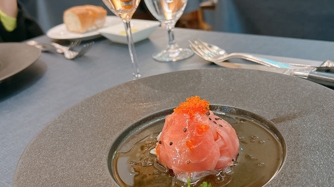 キハチ 名古屋JRセントラルタワーズ店 - 料理写真:とびっこ♡彼女が何かを熱弁中…w