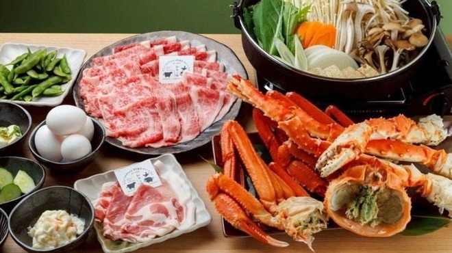 涮涮鍋 壽喜燒 螃蟹吃到飽 和牛與豬...然後是螃蟹 心齋橋站前店