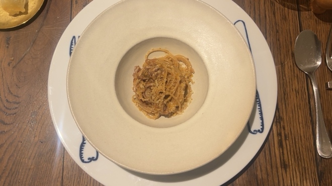 トラットリア ジラソーレ - 料理写真:ヤリイカとフキノトウのパスタ。春。
