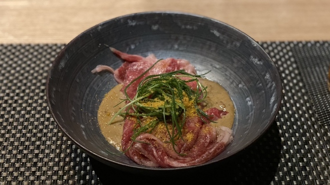 肉割烹 はいから - 料理写真:熊本県産 和王の牛しゃぶ