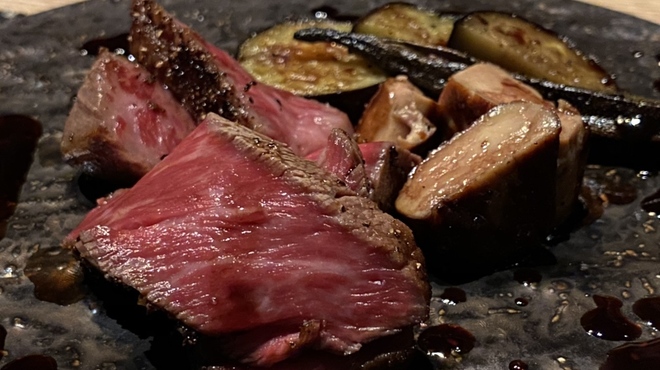 肉割烹 はいから - 料理写真:熊本県産 和王のステーキとフォアグラ
