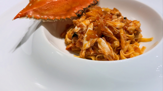 イル コラッツィエーレ - 料理写真:渡り蟹まるごと楽しむ手打ち生パスタ