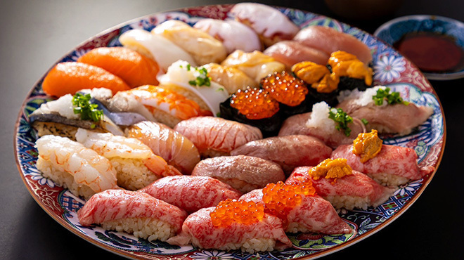 黄金出汁しゃぶと江戸前寿司 肉のあさつ 梅田お初天神店 - メイン写真: