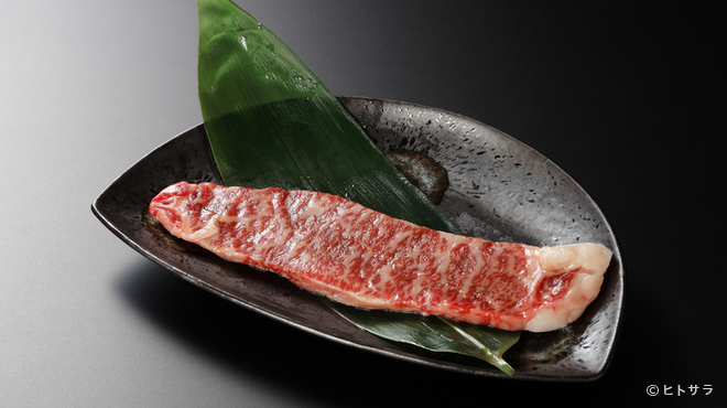 焼肉銀山和牛 - 料理写真:極上ロース一枚焼き（塩・たれ）