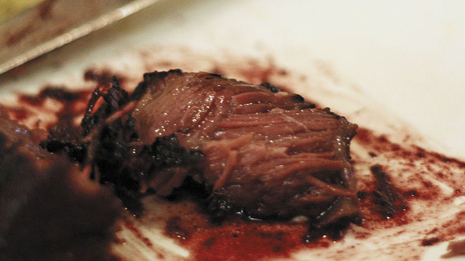 Ristorante YAMANOE - 料理写真:ほほ肉をカットしてみました（笑）
