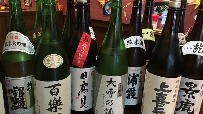 居酒屋　極 - ドリンク写真:日本酒の種類が豊富！