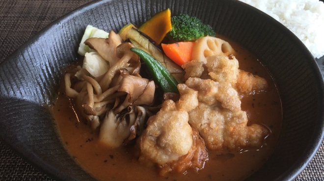 スープカレー lavi  - 料理写真:とり天きのこto野菜カレー