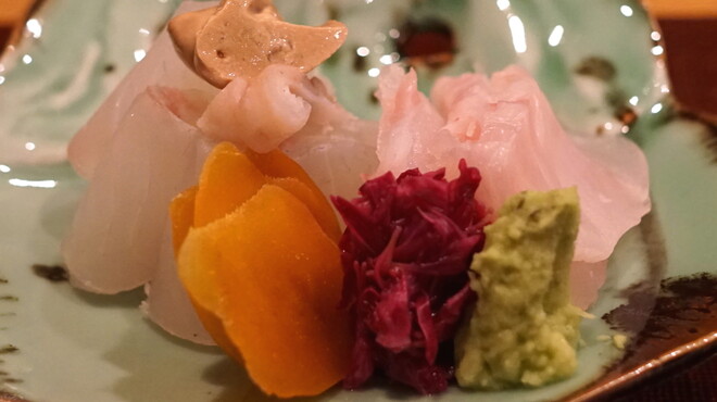 会席料理 岸由 - 料理写真:クエ と 鱸