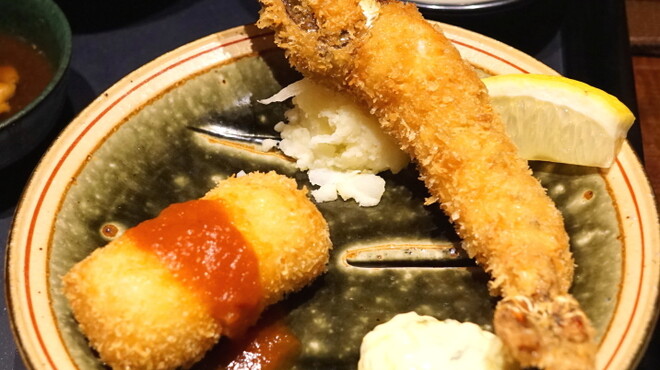 赤坂 津つ井 - 料理写真:特味彩セット　（フライ盛り合せ）