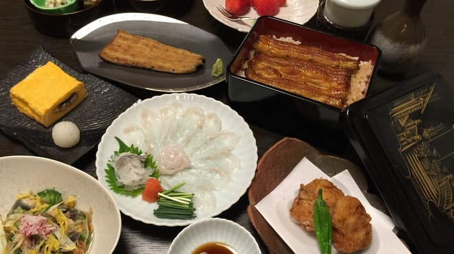 日本橋いづもや - 料理写真:贅沢！鰻とふぐづくしコース