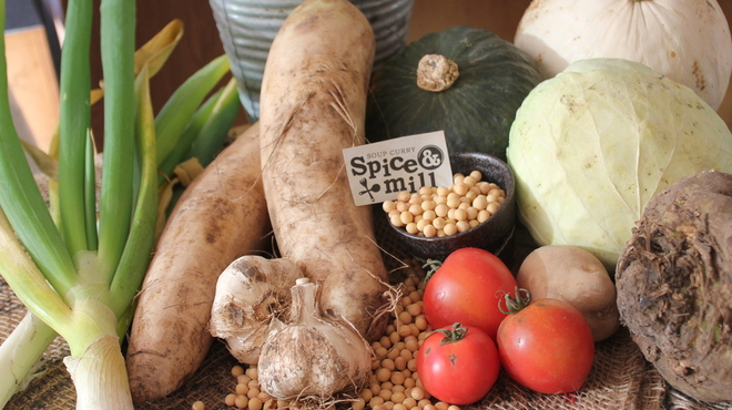 Spice&mill - その他写真:写真の野菜は全て農家直送(2015年11月撮影)
