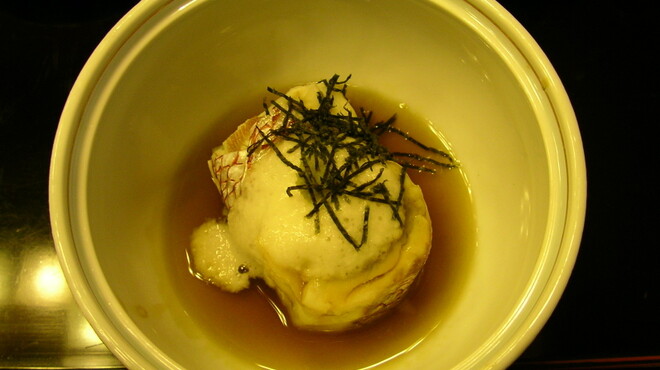 古仙 - 料理写真:鯛そば・抹茶あん・とろろ・針海苔・山葵☆