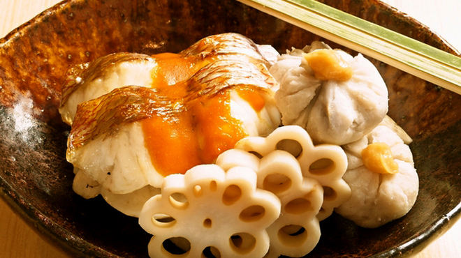 美膳おち - 料理写真:鯛の雲丹焼き