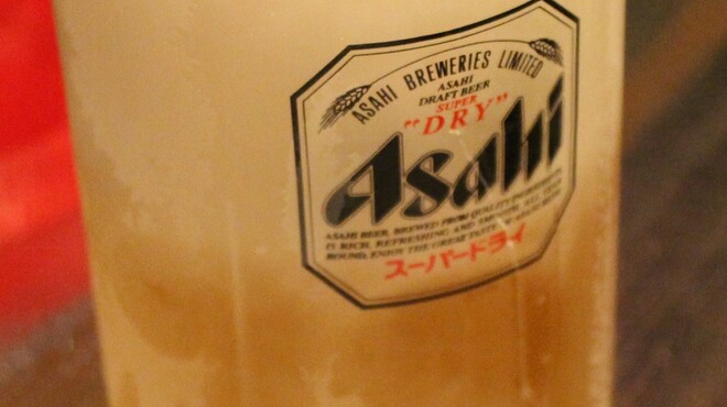 あかり - ドリンク写真:アサヒスーパードライ