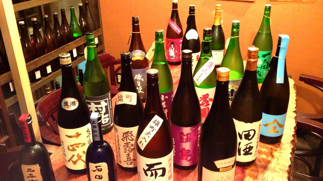 Gankai - ドリンク写真:一堂に集まる日本酒たち！