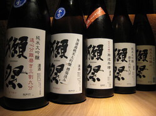 赤坂 ざんまい - 料理写真:山口の銘酒「獺祭」二割三分～三割九分～スパークリング～全九種類！他店には無い品揃え！