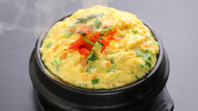 まいうKOREA - 料理写真:「ケランチム」韓国茶碗蒸し　ケ＝鶏・ラン＝卵・チム＝蒸し