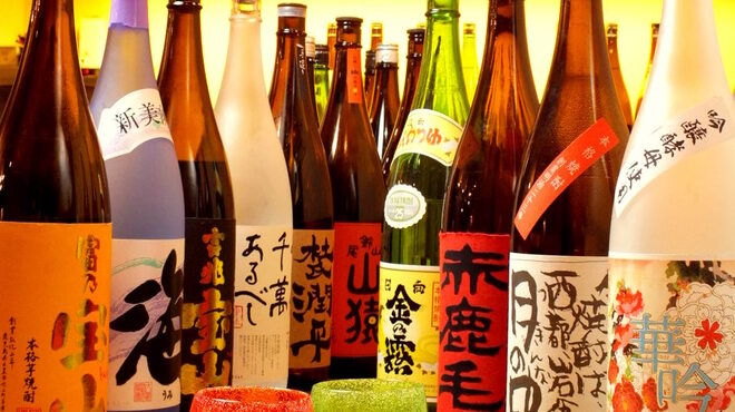 串揚げ とろろ鍋 華金 - ドリンク写真:こだわりの本格焼酎あります。