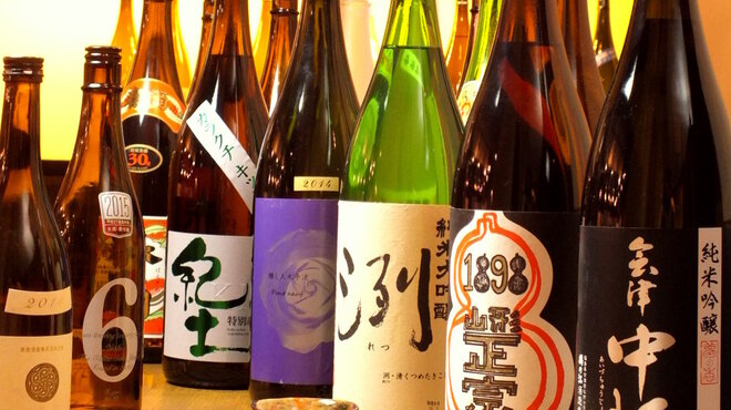 串揚げ とろろ鍋 華金 - ドリンク写真:多彩な日本酒ございます。