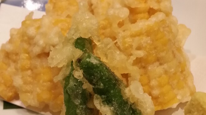 水炊き 積 - 料理写真:とうもろこしの天ぷら