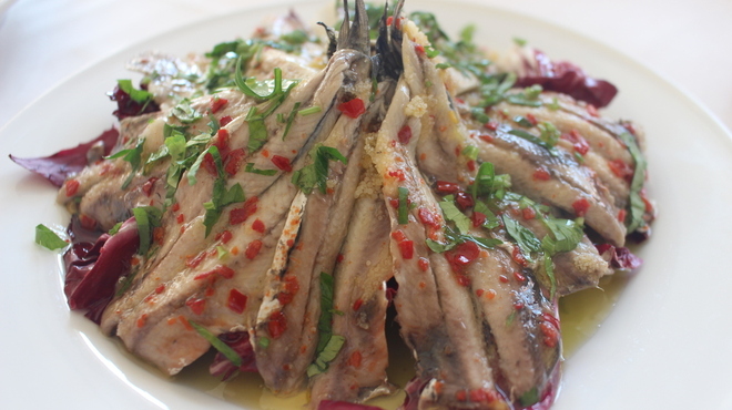 ナポリ、アマルフィ料理 Ti picchio - 料理写真:いわしのマリネ。