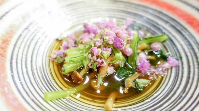 鮨 村上二郎 - 料理写真:紫蘇と長崎烏賊