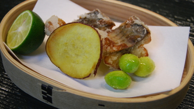 懐石　椿亭 - 料理写真:真鯵　新銀杏　丸十　酢橘