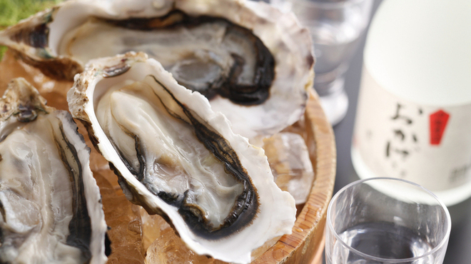 いかだ荘 山上 - 料理写真:生牡蠣はワインにも日本酒にも良く合う※お酒はついておりません
