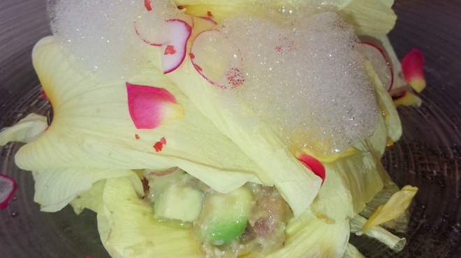 ラトリエ ドゥ ステイジュ - 料理写真:花オクラのファルス