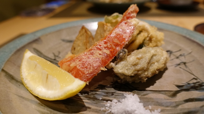 天満橋 吉安 - 料理写真:☆牡蠣の天ぷら(*^^)v☆