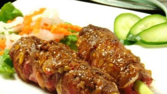 ベトナム料理専門店 サイゴン キムタン - 料理写真:牛肉のレモングラス巻きグリル
