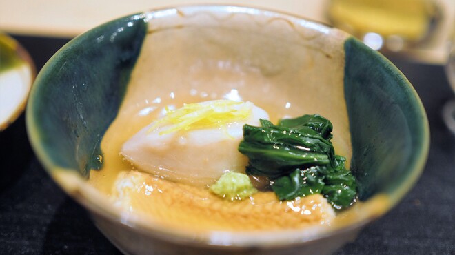 すず木 - 料理写真:煮物　海老芋　穴子　京菊菜