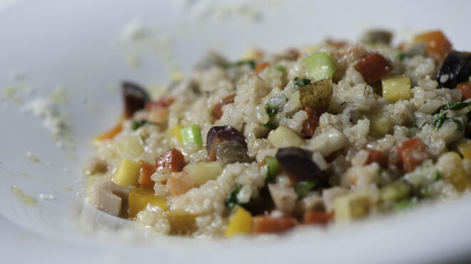 マザーエスタ - 料理写真:たっぷり季節野菜のパルミジャーノ玄米リゾット