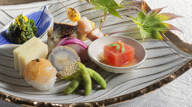 うなぎと季節料理とらや - 料理写真:前菜（お口取り）
