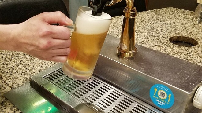 肉と魚 いっすんぼうし - ドリンク写真:テーブルビールサーバー1cc=1円