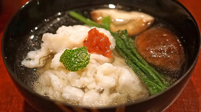 会席料理 岸由 - 料理写真:鱧の吸物