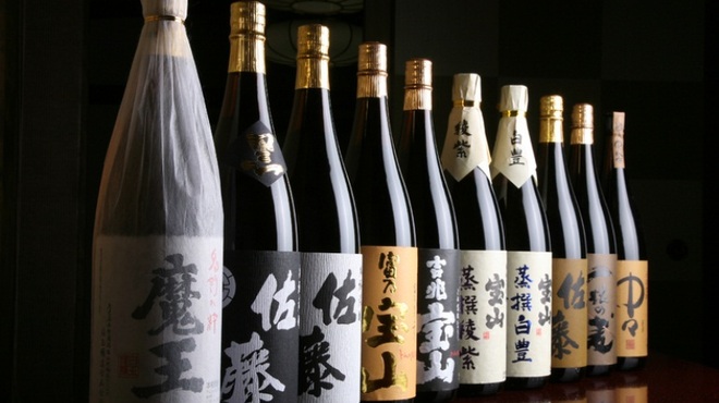 日本料理　たけむら - ドリンク写真:有名銘柄がずらり