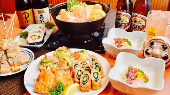 かかし - 料理写真:よっちゃんコース一例