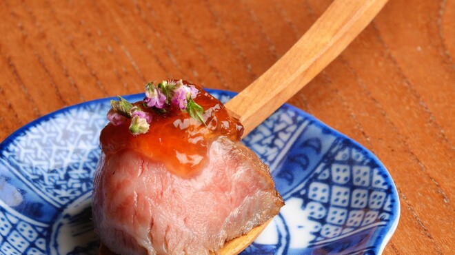 日本料理 徳専 - 料理写真:飛騨牛と焼き茄子